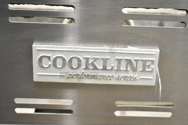 Cookline Commercial Gas Powered Cheese Melter, stainless steel finish, Cookline logo and "performance series" label visible.