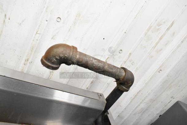 Cookline Commercial Gas Powered Cheese Melter, stainless steel, visible piping atop, industrial setting, good condition.