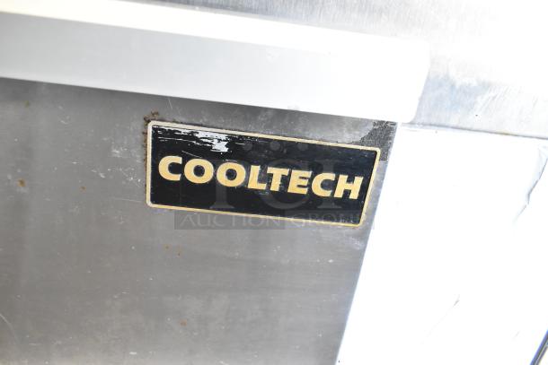 Cooltech CRI-52CF commercial chef base with 2 drawers, on casters. Features 115 volts, 1 phase. Black and gold Cooltech label.