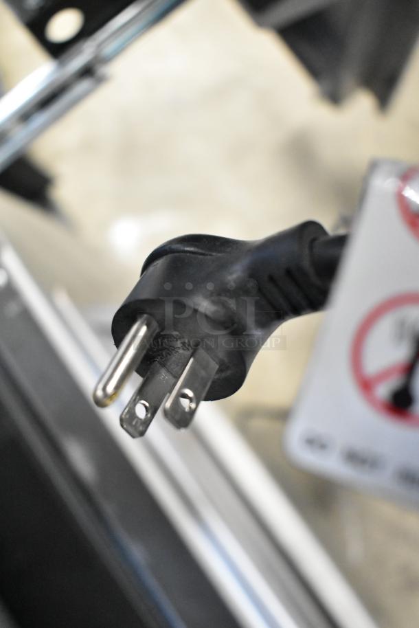 Crane 187D vending machine power cord, 115V, 1 phase, showing standard three-prong plug, indicative of commercial use.