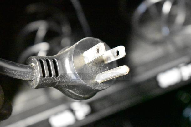 Crane 181 vending machine power cord close-up, showing a 115-volt plug suitable for 1-phase outlets. Clean condition.