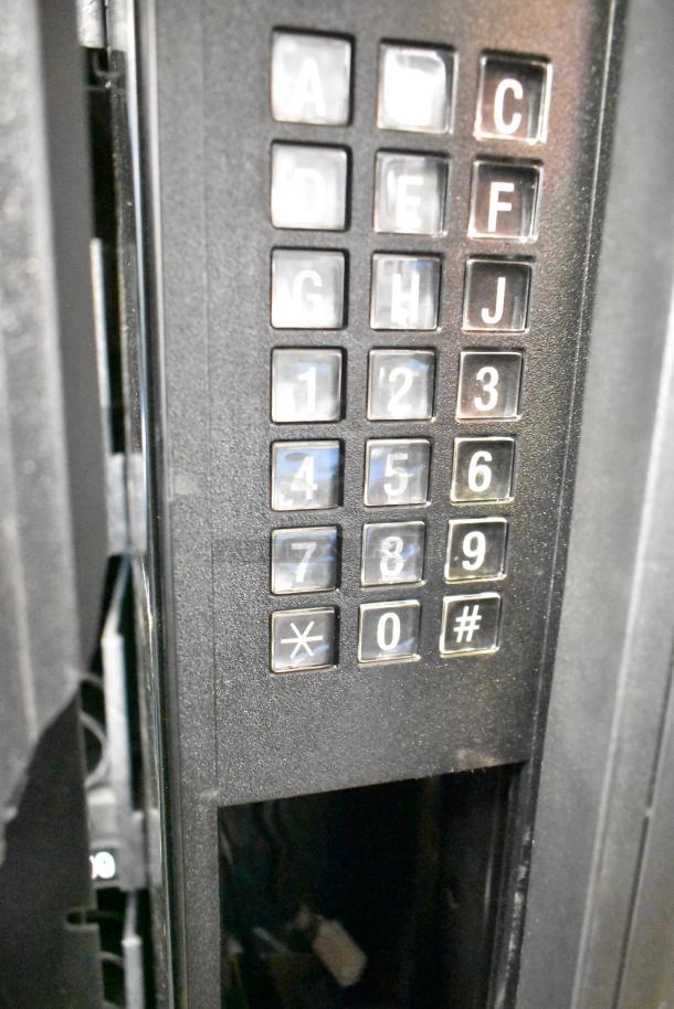 Crane 167 vending machine keypad. Model 167, 115 volts, 1 phase. Good condition, clear letters and numbers.