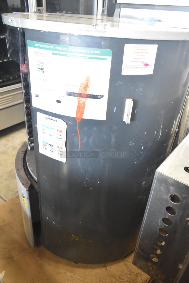 Hero Archimede A260 commercial paint color dispenser with visible service instructions and color samples. Used condition.