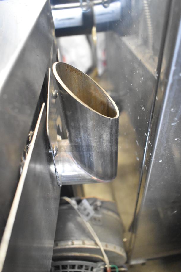 Blodgett Hydrovection Helix commercial convection oven, stainless steel with view-through doors, metal racks, good condition.