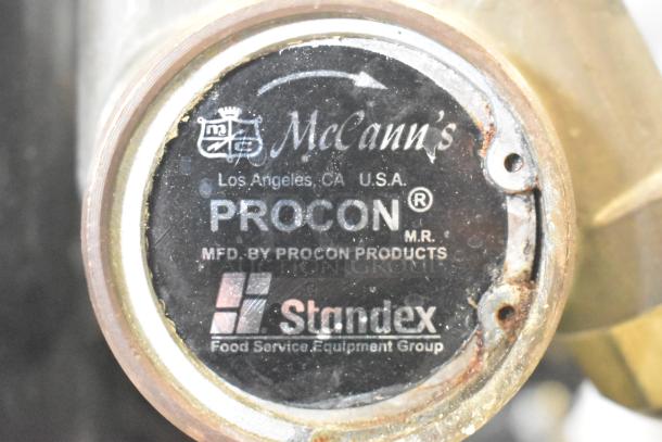 McCann's Motor, 115 Volt, 1 Phase, with "Procon" label, Los Angeles, CA, U.S.A., manufactured by Procon Products.
