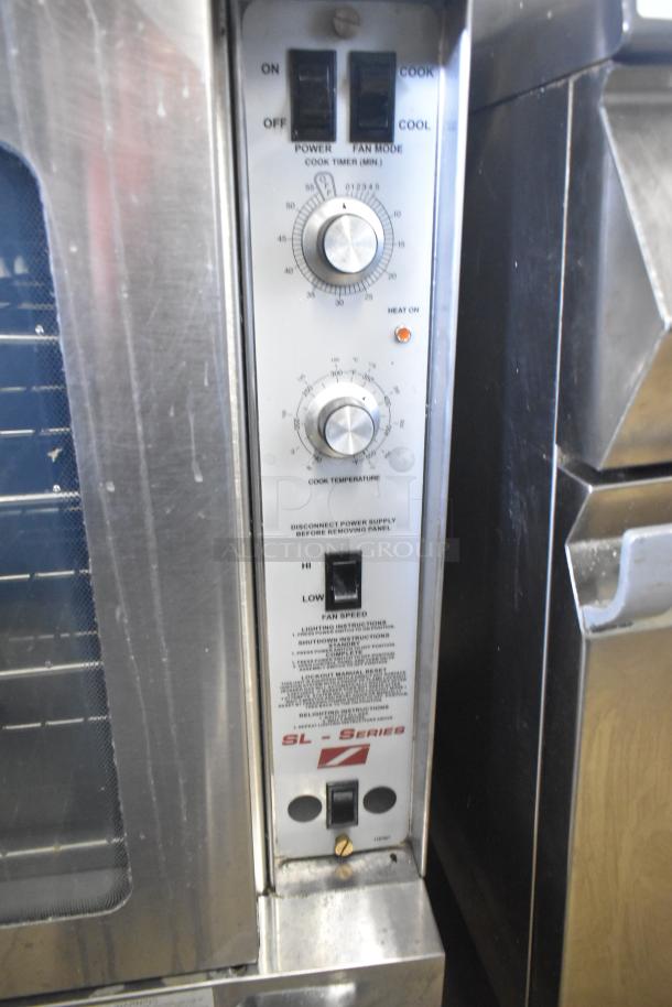 Southbend SLGS/12SG SL Series convection oven with view-through doors, thermostatic controls, and commercial casters.