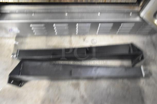 Cooler Depot TC-COE 240 convection oven base panel and metal legs, indicating parts for assembly.