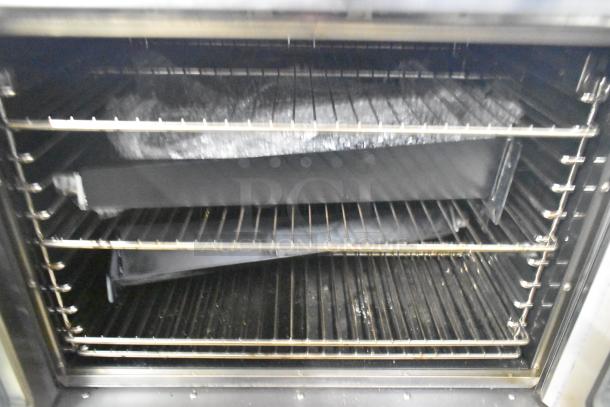 Cooler Depot TC-COE 240 convection oven with view-through doors, thermostatic controls, metal legs; 240V, single-phase.