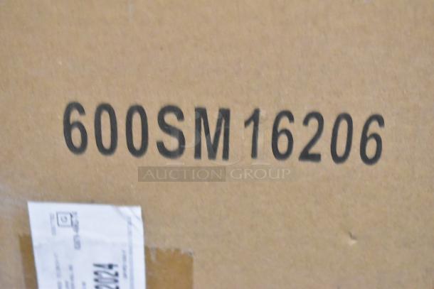 Regency 600SM16206 stainless steel floor mop sink, 25" size, new with scratches, 20"x16"x6" bowl.