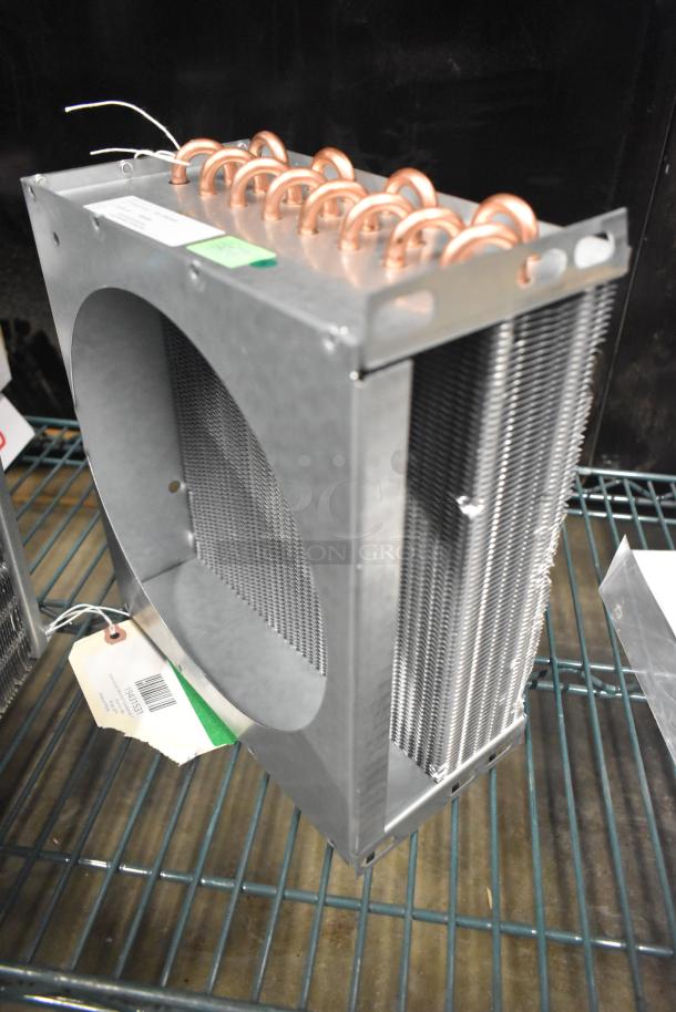 3-Unit Avantco Ice Condenser Lot, Models 194487, 19431531, 194486A, New Scratch & Dent. Tags indicating model and condition attached.