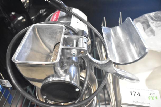 Brand new Estella 348CG12 electric hard cheese grater, scratch and dent, 1.1 lb/min capacity, 120V, 1-phase.