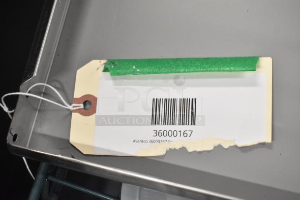 Avantco 36000167 Prep Rail Lid, new condition, visible barcode and tag, steel grey surface.