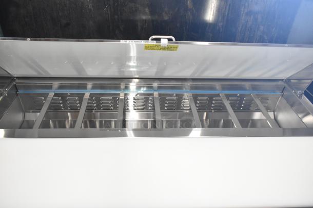 Brand new 2025 Avantco 178APT60HC Commercial Sandwich Prep Table. Scratch and dent, 115V, 1 Phase, bain marie mega top.