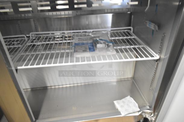 Brand new Avantco 178APT60HC prep table. Scratch and dent. Commercial use, 115V, 1 phase, mega top, wire shelves.