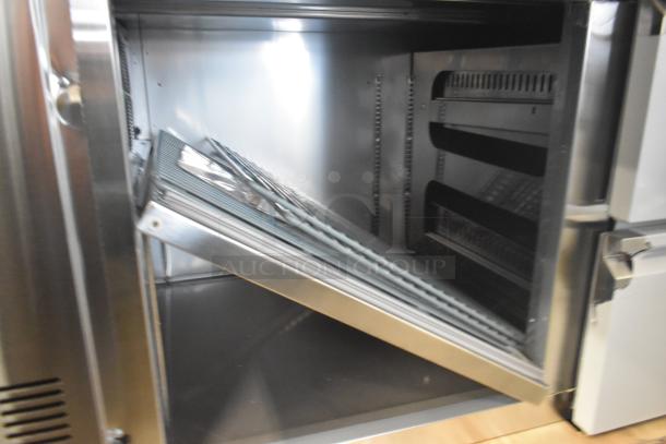 Brand new Avantco commercial pizza prep table, 4 drawers, 1 door, minor scratches, 115V, 1 phase.