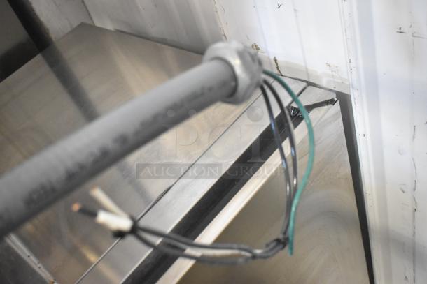 Groen TDB-20 20 Quart Commercial Steam Kettle wires visible, needs installation, clean exterior, no visible labels.