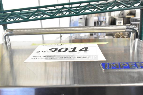 Brand new Imperial 38800 door assembly for IR-36, stainless steel, with minor scratches. Item #HP38800 visible.