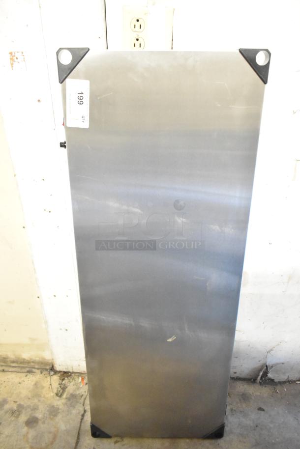 BRAND NEW SCRATCH AND DENT! 2025 Metro 461HS1848 heated stainless steel shelf, 18" x 48", 120V, 400W, with corner protectors.