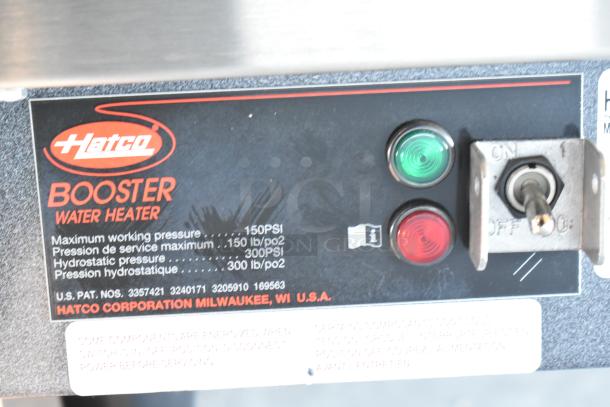 Hatco C-36 Booster Water Heater, 208V, 3 Phase, showing controls and pressure details. Model 413C36C. Scratch and dent.