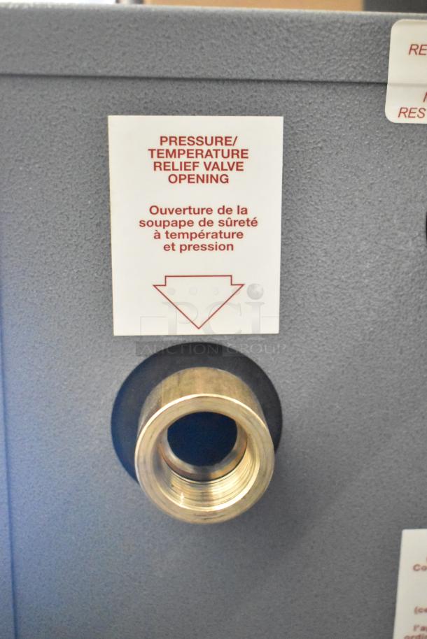 Hatco C-36 Compact Booster Water Heater, Model 413C36C with brass valve. New condition, 208V, 3 Phase.