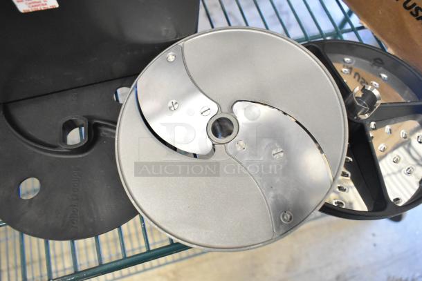 Brand new Robot Coupe CL 50 Series E food processor with blades. Countertop model, 120V, 1 phase, visible logo.