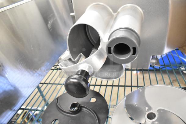 Brand new Robot Coupe CL 50 Series E food processor, 120V, 1 Phase, with blades, minor scratches, countertop model.