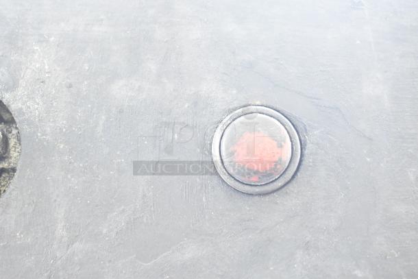 Montague Commercial Natural Gas Single Deck Pizza Oven in used condition. Circular heating element visible.