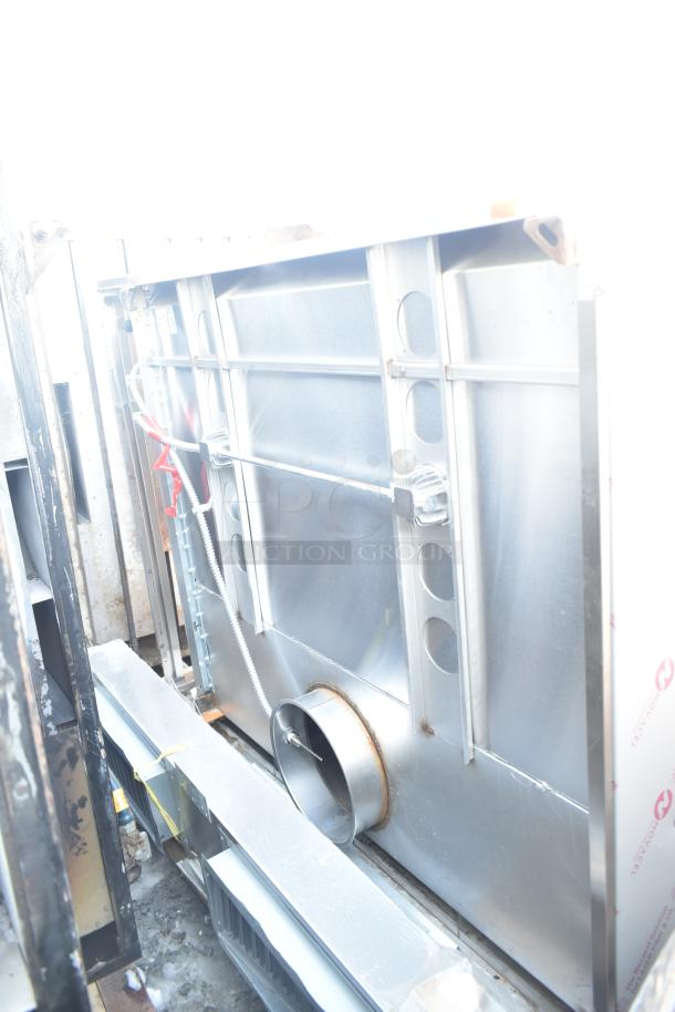 BRAND NEW CaptiveAire 6024 ND-2WI commercial grease hood, scratch and dent, with filters and lights.