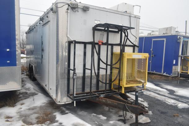 24' Stuff4less fast food trailer, fully equipped with Atosa appliances, Royal gas fryers, Winco griddle, ready for use.