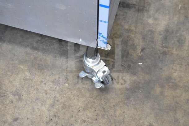 2025 Henny Penny 500 pressure fryer caster, stainless steel, floor-style, commercial use, electric, 208V, 3 phase.