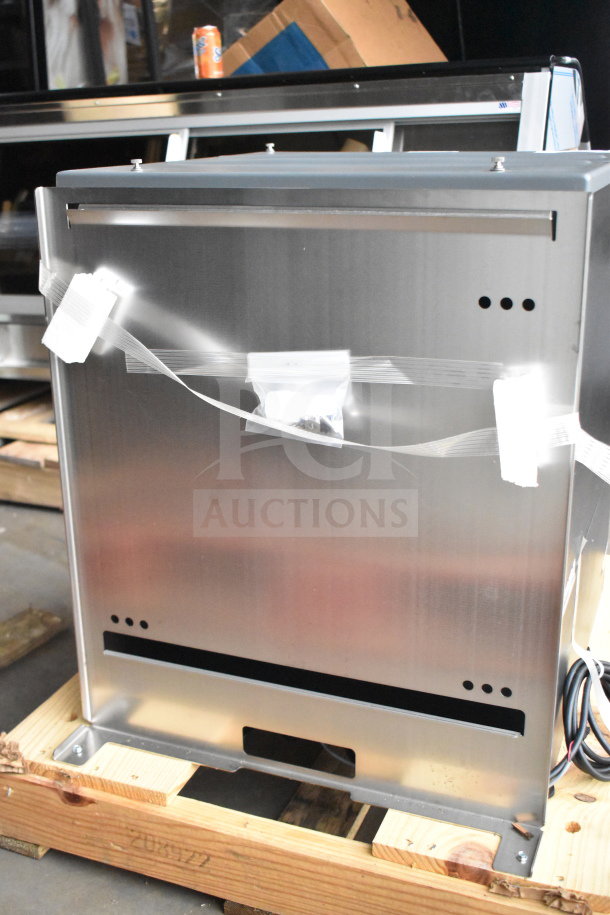 BRAND NEW! Follett ID50 Commercial Ice Machine Head, stainless steel, minor scratches, packaged on wooden pallet.