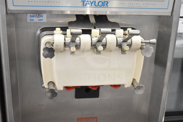 Taylor 794-27 commercial soft serve ice cream machine, water-cooled, two flavors with twist option, 208-230V, 1 phase.