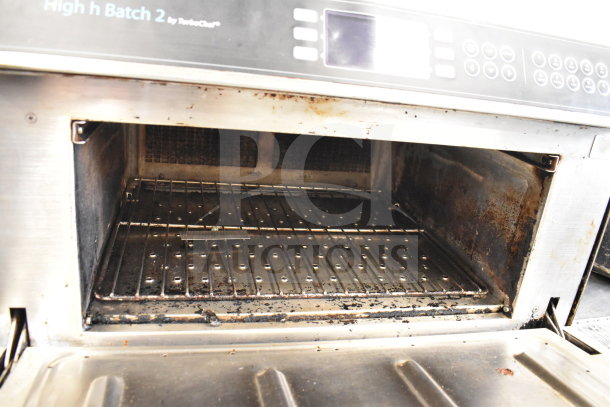 2019 Turbochef HHB2 commercial rapid cook oven, 208/240V, used condition, visible wear, countertop electric model.