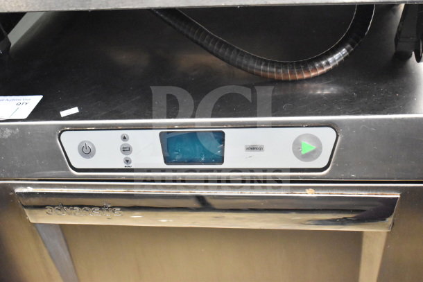 2017 Hobart LXER undercounter dishwasher, stainless steel, 120/208-240V, 1 phase, with digital controls, light wear.