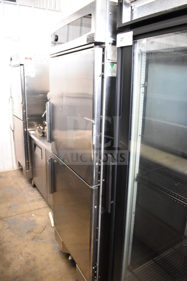 2022 Winston HOV514UVE CVap half-size reach-in holding cabinet on casters. Stainless steel, 120V, 1 phase.