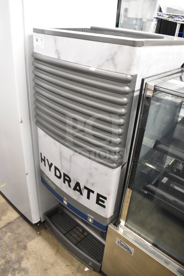Follett 50CT400A commercial ice machine dispenser, nugget style, 115V, 1 phase, "Hydrate" label, used condition.