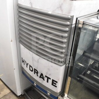 Follett 50CT400A commercial ice machine dispenser, nugget style, 115V, 1 phase, "Hydrate" label, used condition.