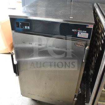 2018 Alto Shaam 1200-S heated holding cabinet with commercial casters, 120V 1 Phase, stainless steel, used condition.