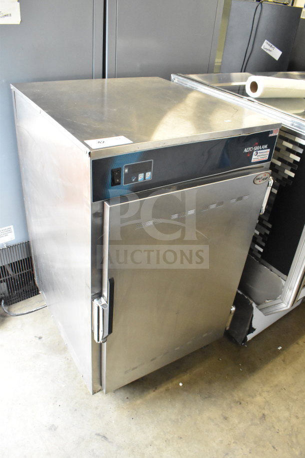 2018 Alto Shaam 1200-S heated holding cabinet on casters, stainless steel, 120V, 1 phase, excellent condition.