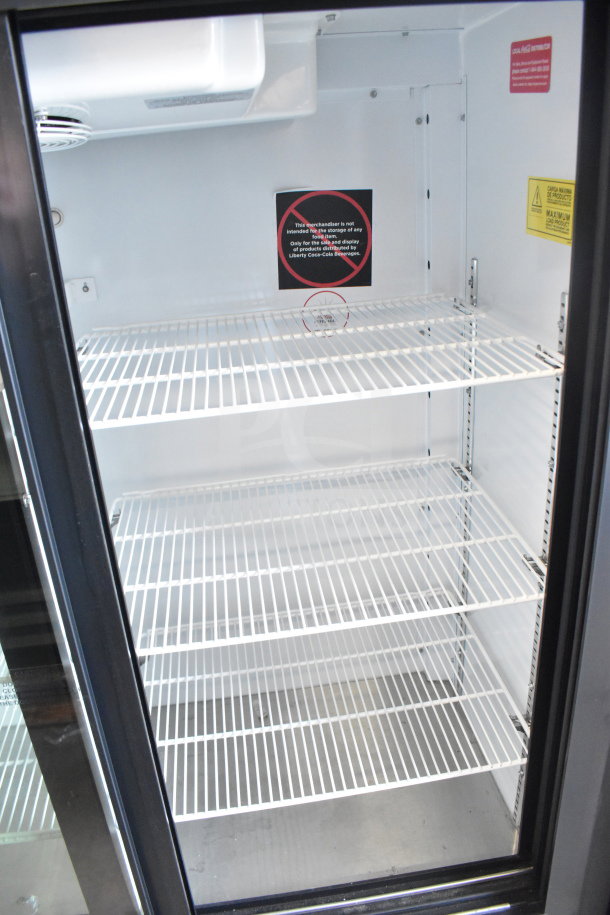 Imbera VRD41 Commercial 2 Door Reach In Cooler, three wire shelves, signs for intended use, 115V, 1 Phase.