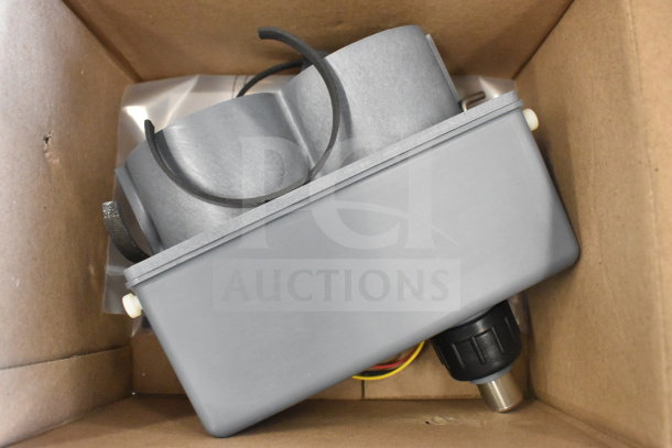 New IBD Bin Kit in box, minor cosmetic scratches, gray metal casing, includes wiring, excellent condition, auction item.