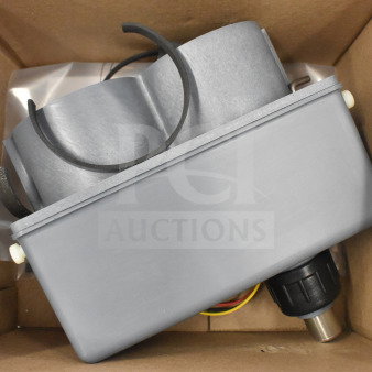 New IBD Bin Kit in box, minor cosmetic scratches, gray metal casing, includes wiring, excellent condition, auction item.