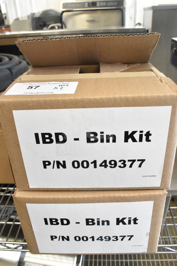 Two new IBD Bin Kits in boxes, part number 00149377. Labeled as scratch and dent. Auction label notes 2x quantity.