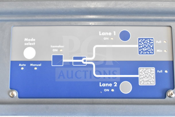 2024 Follett IMDV-2CM Ice Manager Diverter Valve, showing mode select buttons and lane indicators, excellent condition.