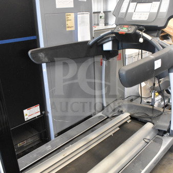 Life Fitness ATV15-XXXA-02 treadmill with monitor, floor style, in used condition, visible control panel and monitor.