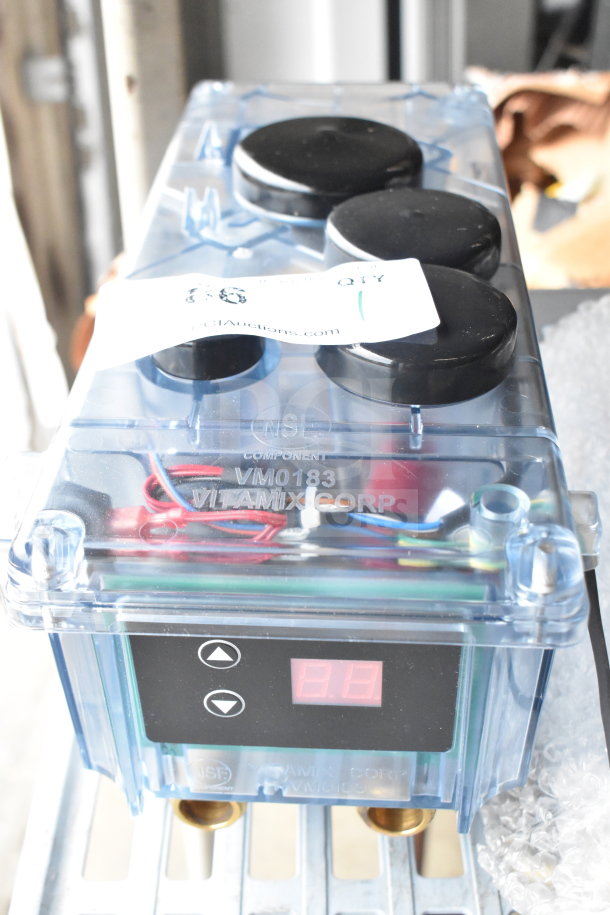 Vita-Mix VM0183 commercial blender jar rinsing unit with digital display, NSF certification, and 120V, 1 phase power.