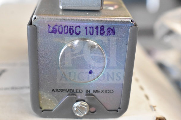Resideo L6006C Aquastat, used for high/low limit, circulator control. Model: L6006C 1018. Assembled in Mexico.