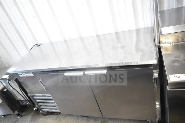 2024 CoolTech CUST-60LB Commercial 2 Door Undercounter Cooler, stainless steel, 115 volts, 1 phase. Excellent condition.