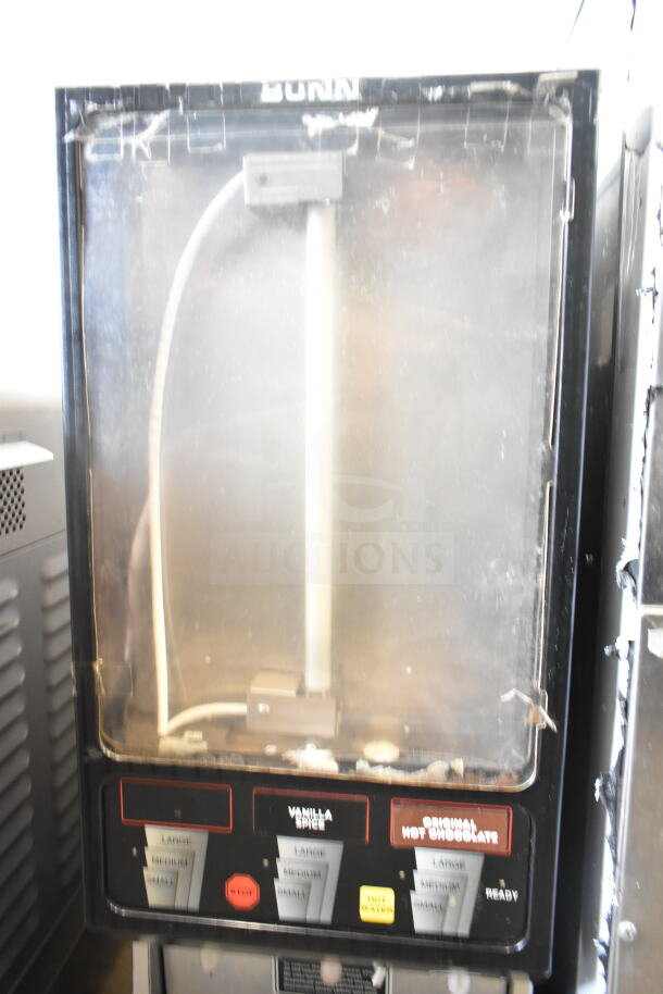 Bunn FMD DBC-3 Commercial Countertop Cappuccino Machine. Features multiple drink selections, used condition.