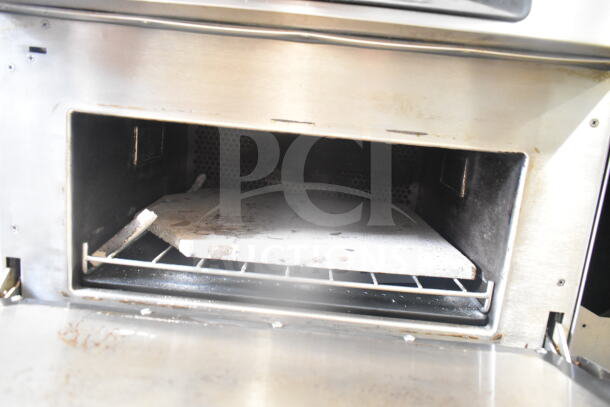 2024 Turbochef Encore2 electric rapid cook oven, countertop model, interior view, stainless steel, used condition.